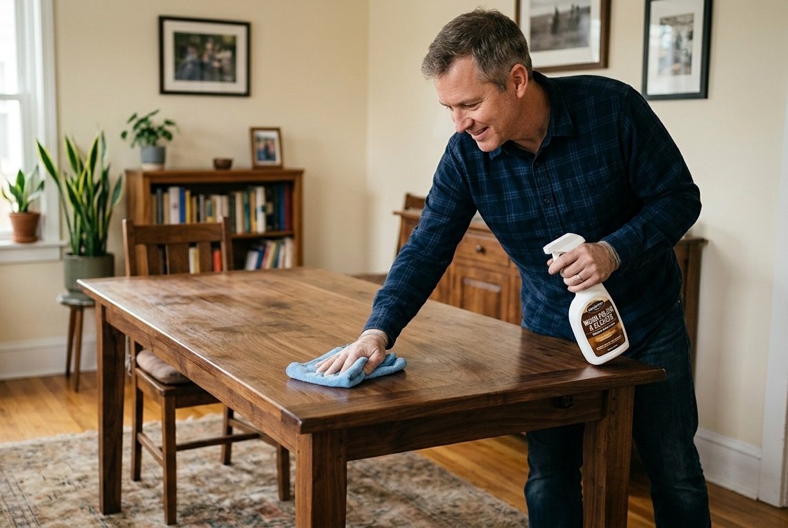 how to clean wooden furniture